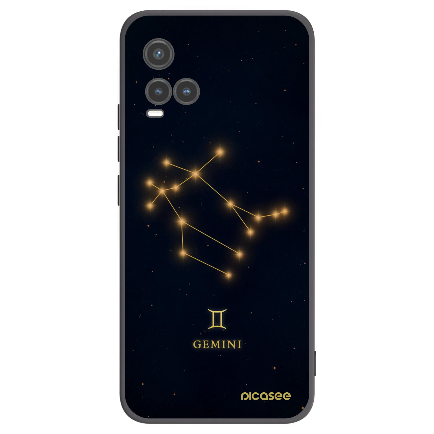 Picasee Vivo Y33s Hülle - Schwarzes Silikon - GEMINI