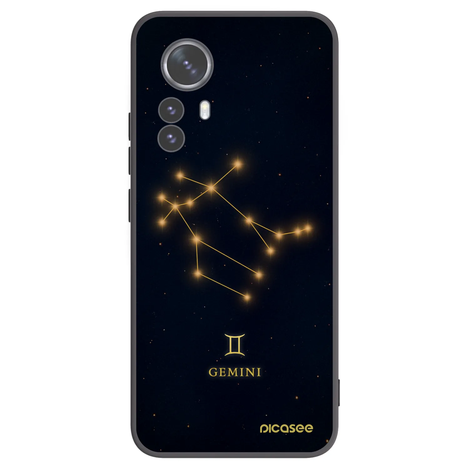 Picasee Xiaomi 12 Pro Hülle - Schwarzes Silikon - GEMINI
