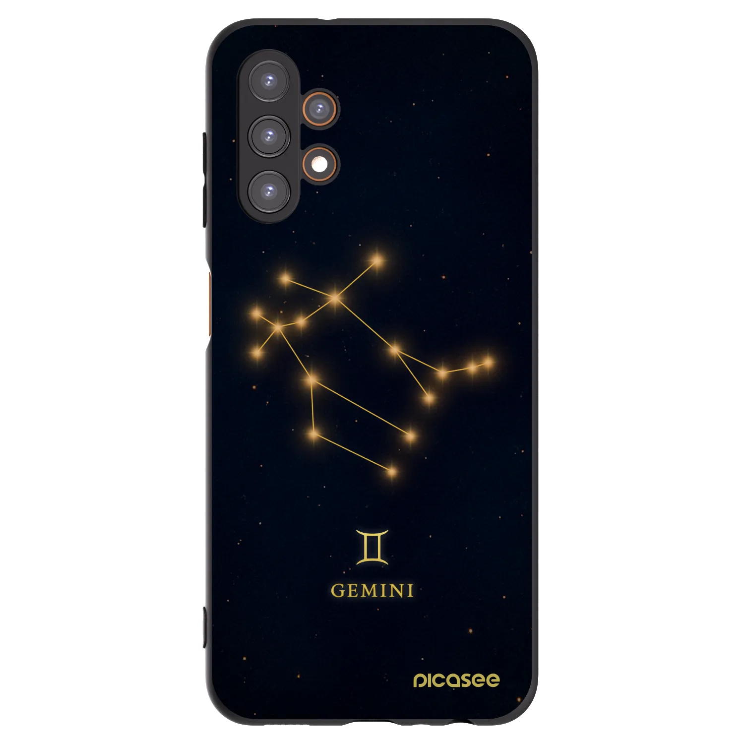 Picasee Samsung Galaxy A13 4G A135 Hülle - Schwarzes Silikon - GEMINI