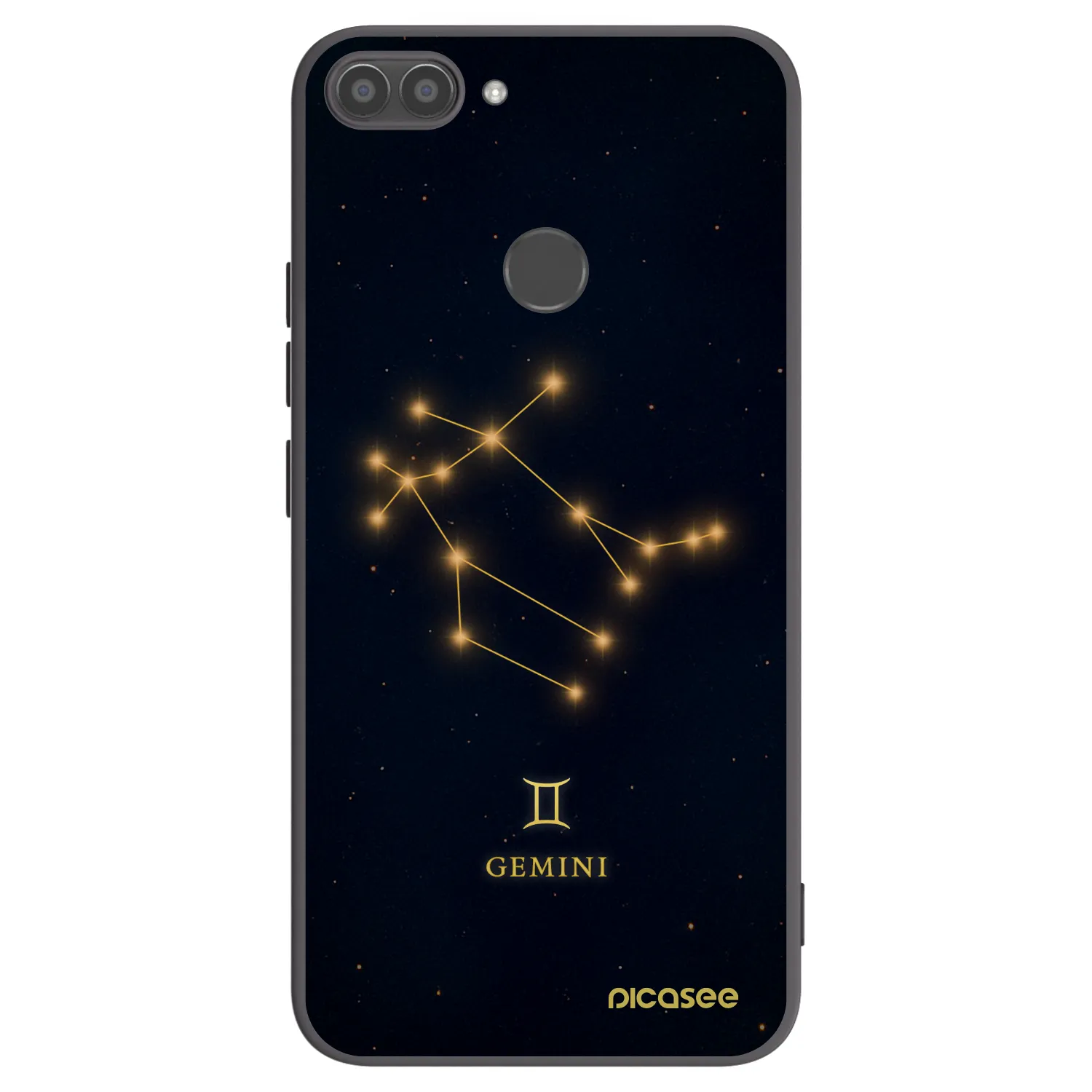 Picasee Huawei P Smart Hülle - Schwarzes Silikon - GEMINI