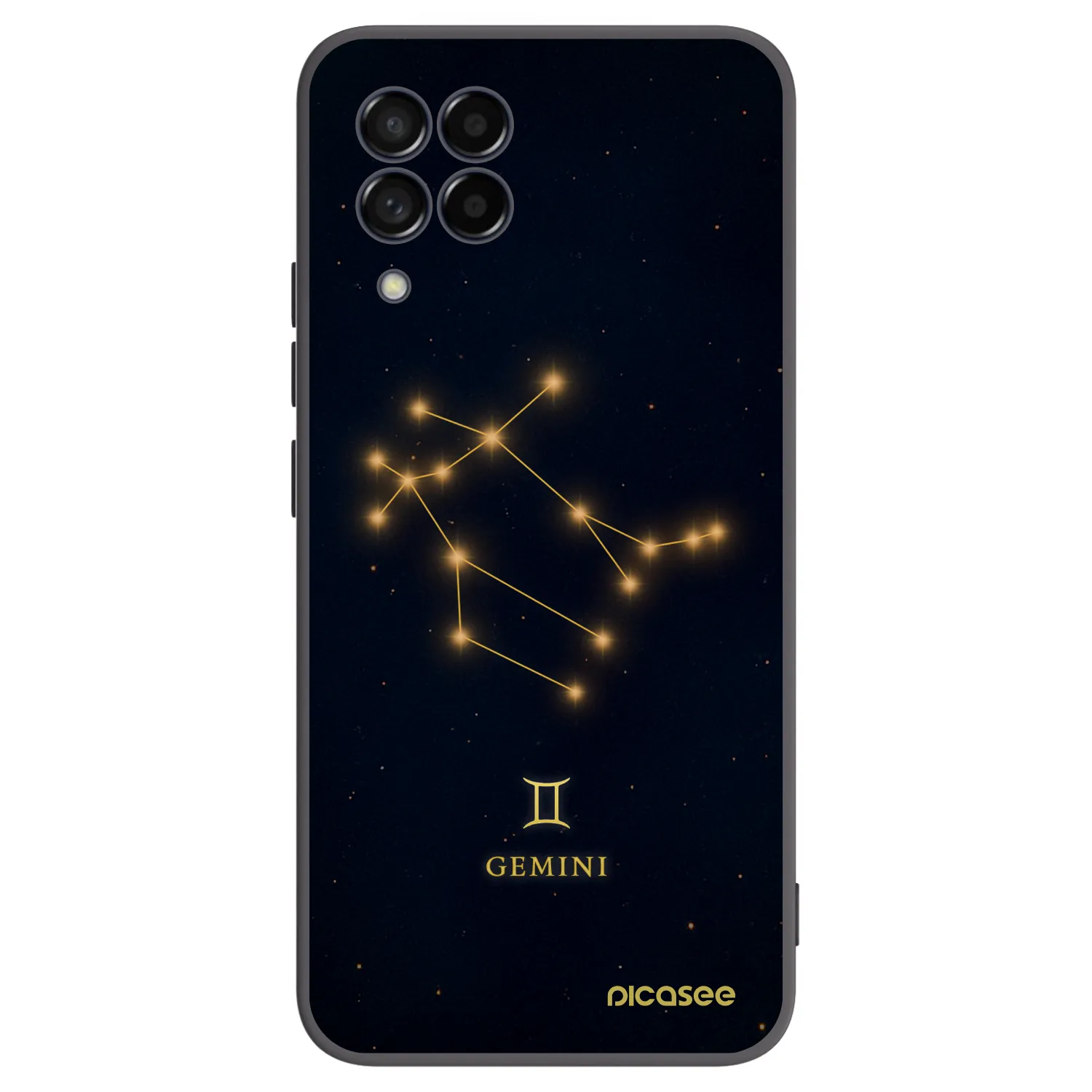 Picasee Samsung Galaxy M53 5G Hülle - Schwarzes Silikon - GEMINI
