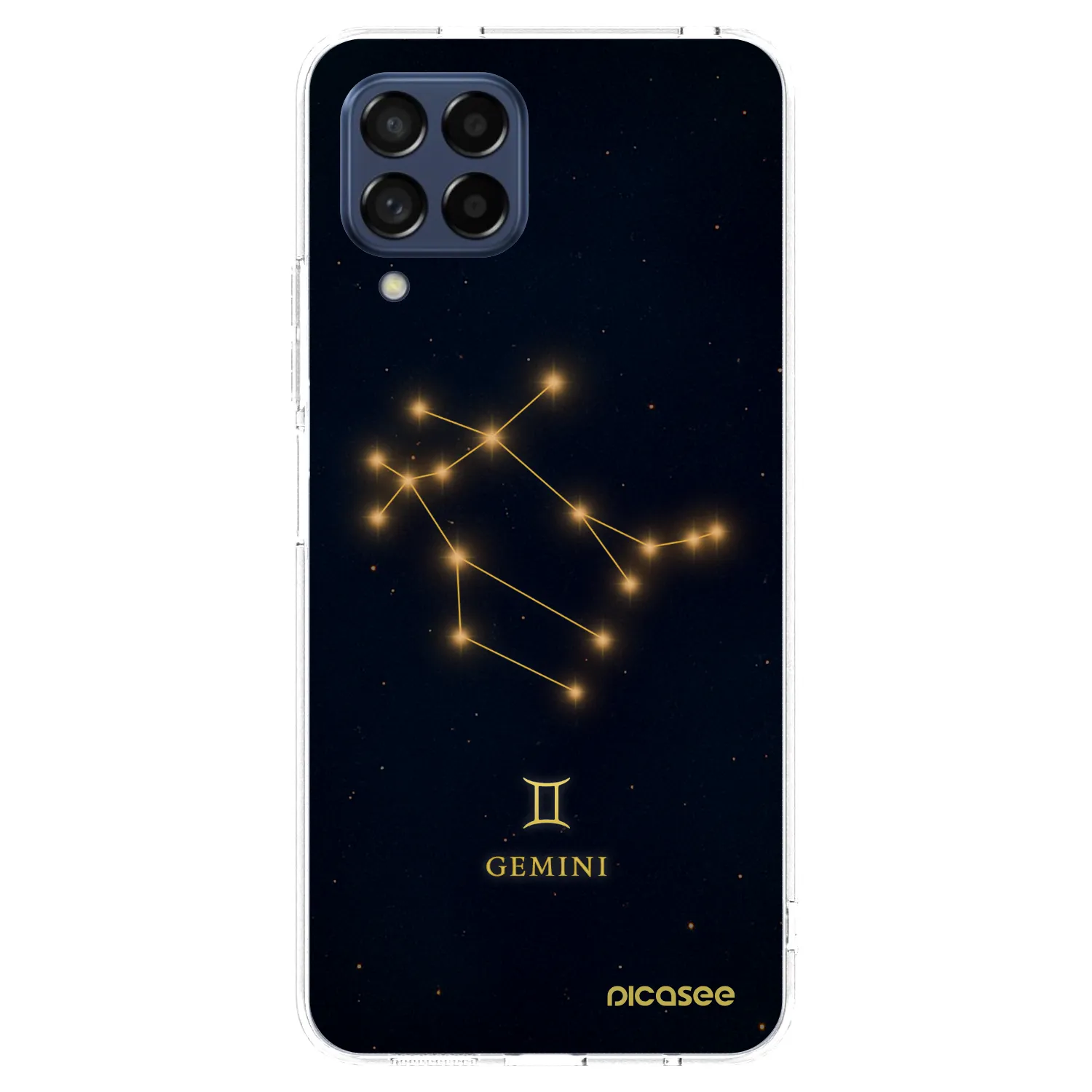 Picasee Samsung Galaxy M53 5G Hülle - Transparentes Silikon - GEMINI