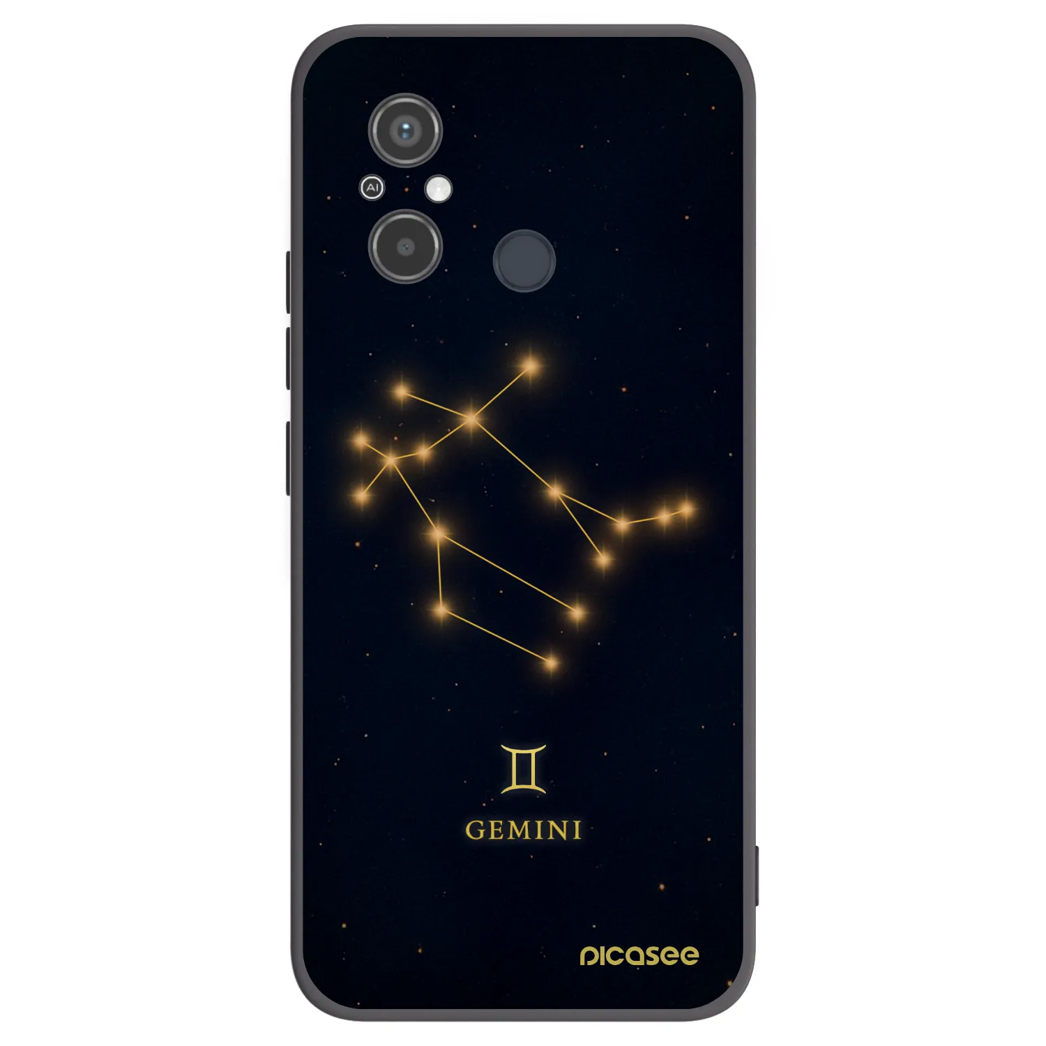 Picasee Xiaomi Redmi 12C Hülle - Schwarzes Silikon - GEMINI