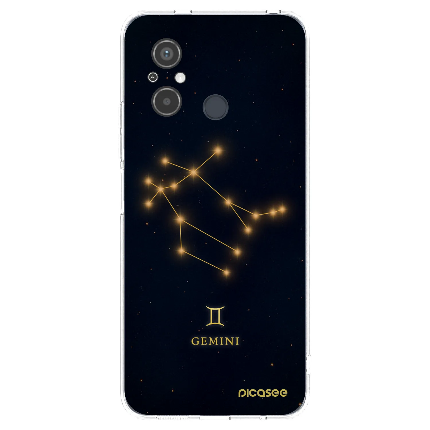 Picasee Xiaomi Redmi 12C Hülle - Transparentes Silikon - GEMINI