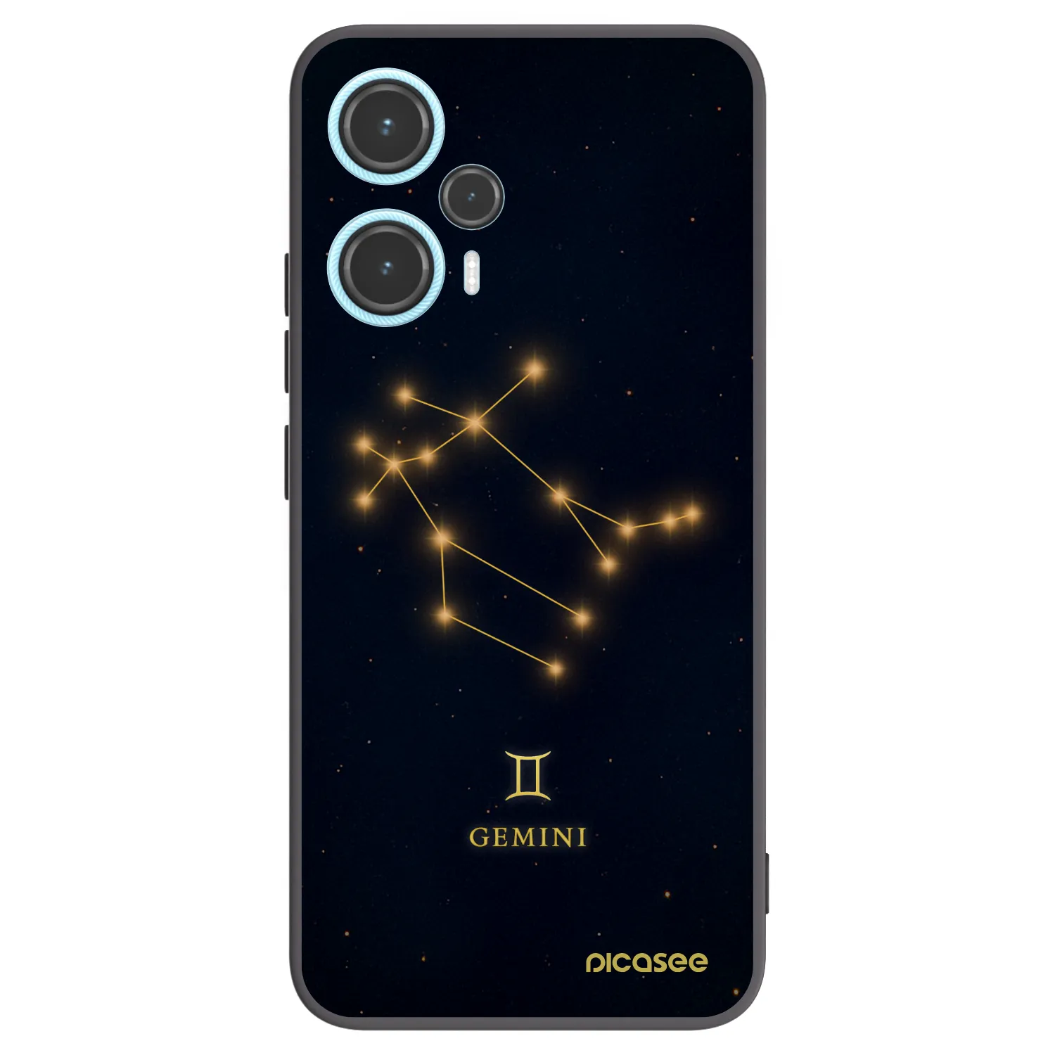 Picasee Xiaomi Poco F5 Hülle - Schwarzes Silikon - GEMINI