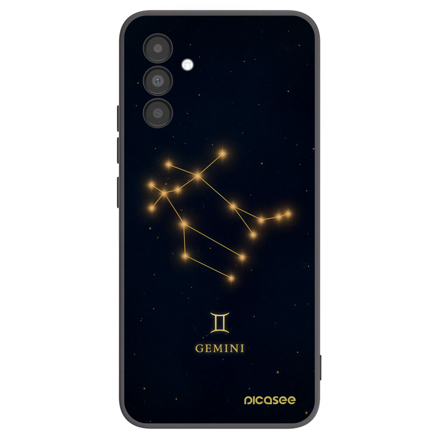 Picasee Samsung Galaxy A04s A047F Hülle - Schwarzes Silikon - GEMINI