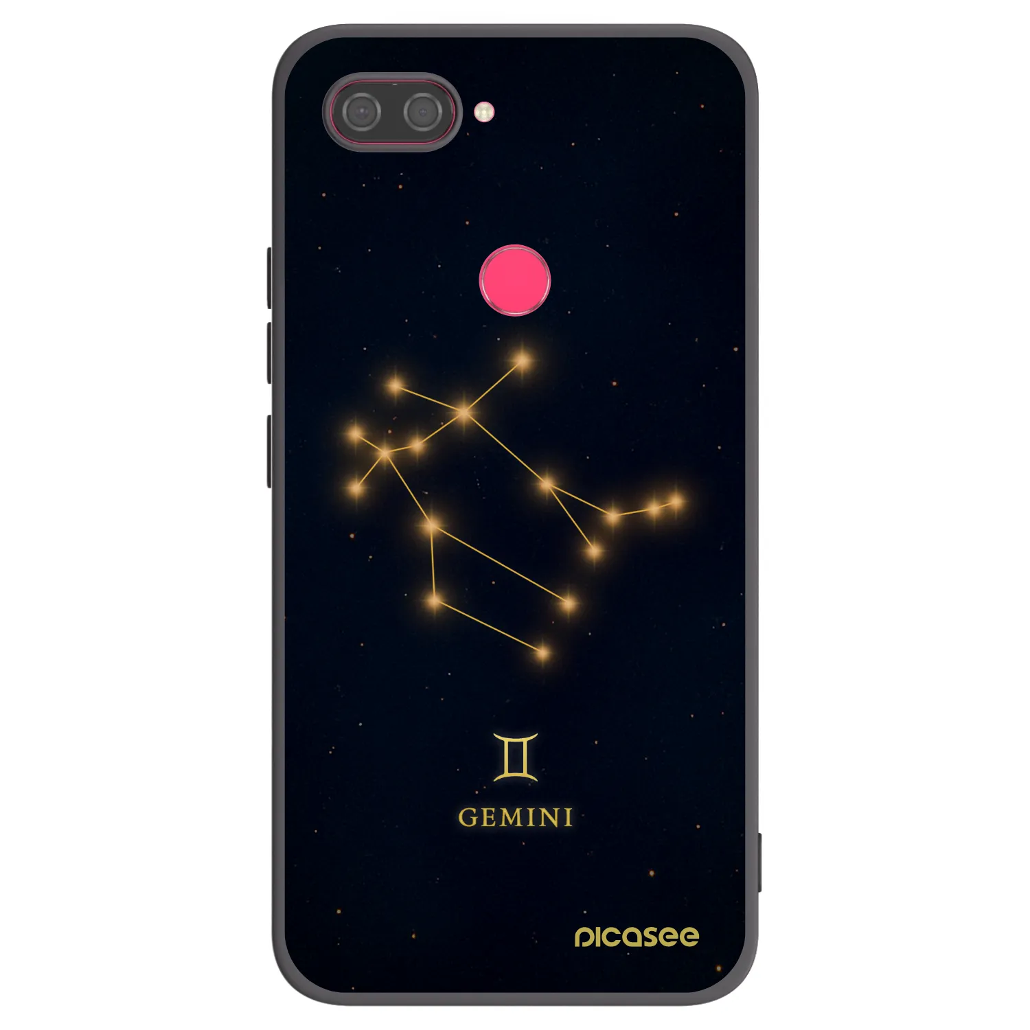Picasee Xiaomi Mi 8 Lite Hülle - Schwarzes Silikon - GEMINI