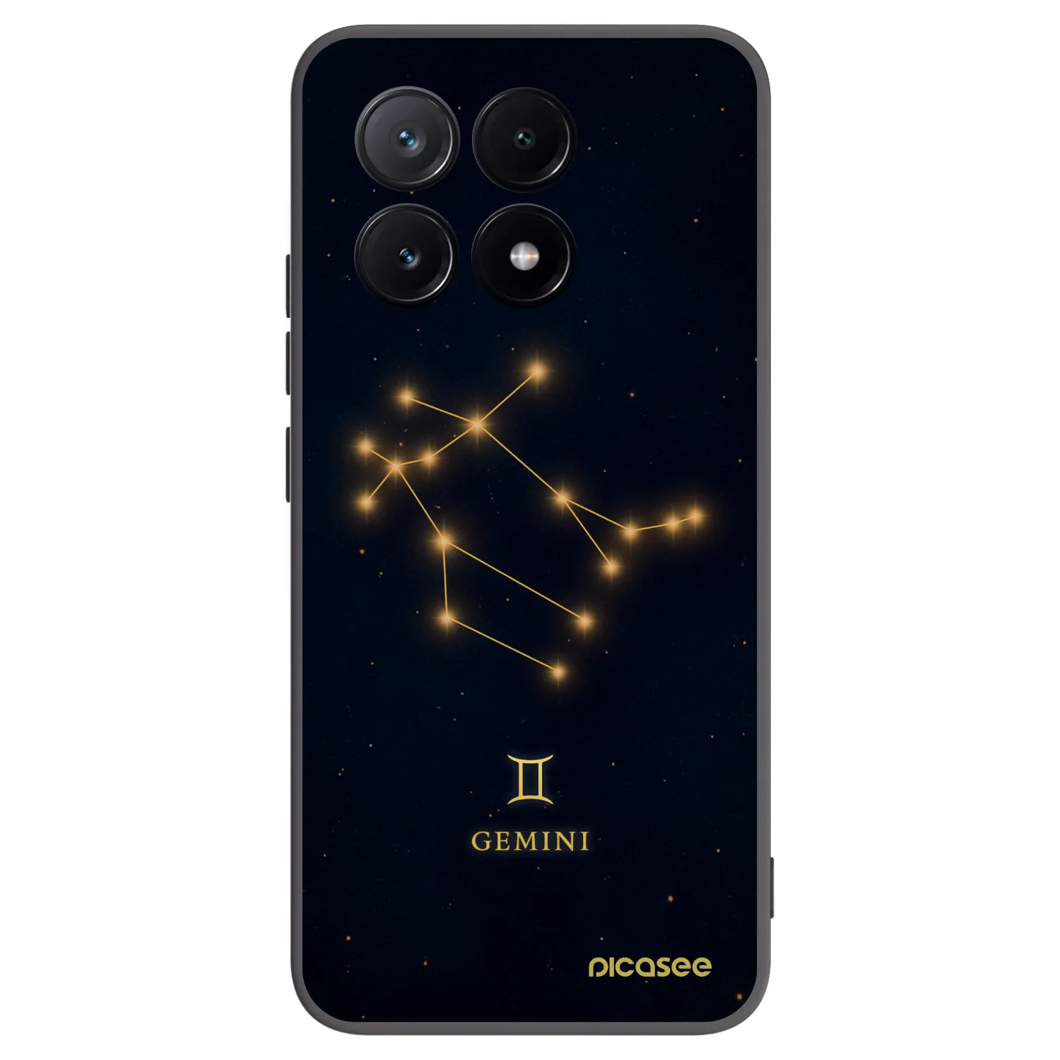 Picasee Xiaomi Poco X6 Pro Hülle - Schwarzes Silikon - GEMINI