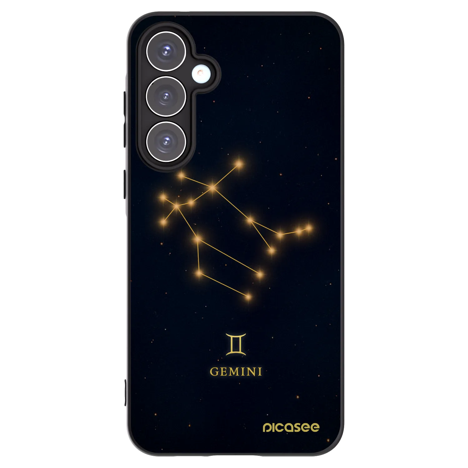 Picasee Samsung Galaxy A55 5G A556B Hülle - Schwarzes Silikon - GEMINI