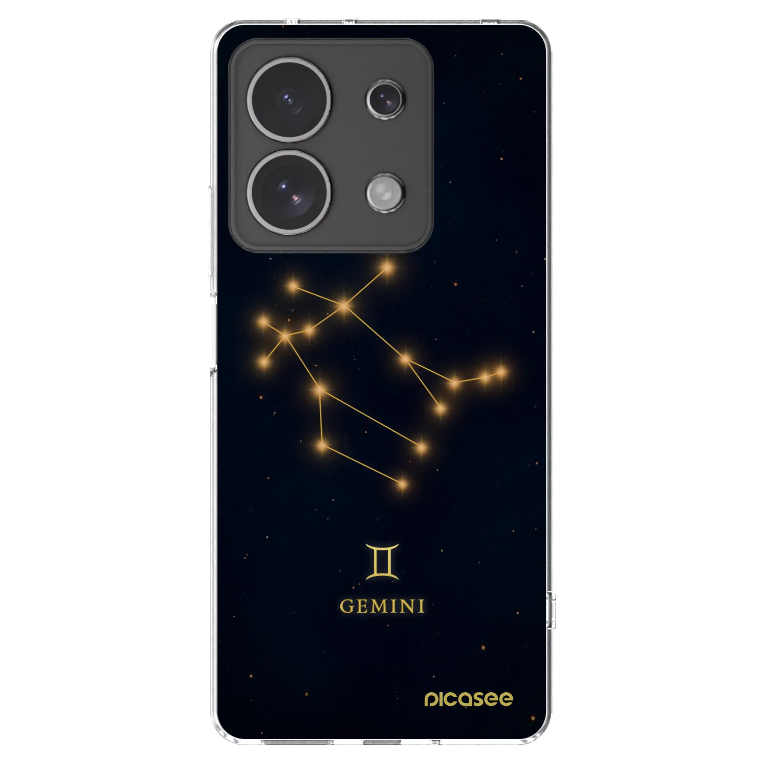 Picasee Xiaomi Redmi Note 13 4G Hülle - Transparentes Silikon - GEMINI
