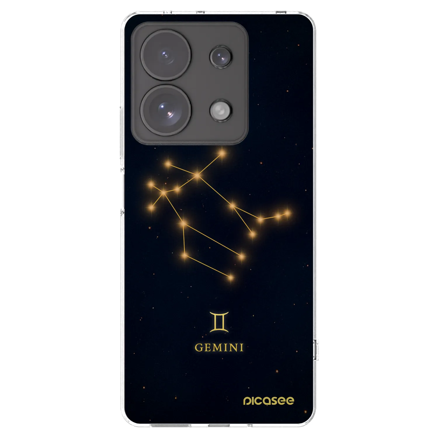 Picasee Xiaomi Redmi Note 13 Pro 4G Hülle - Transparentes Silikon - GEMINI