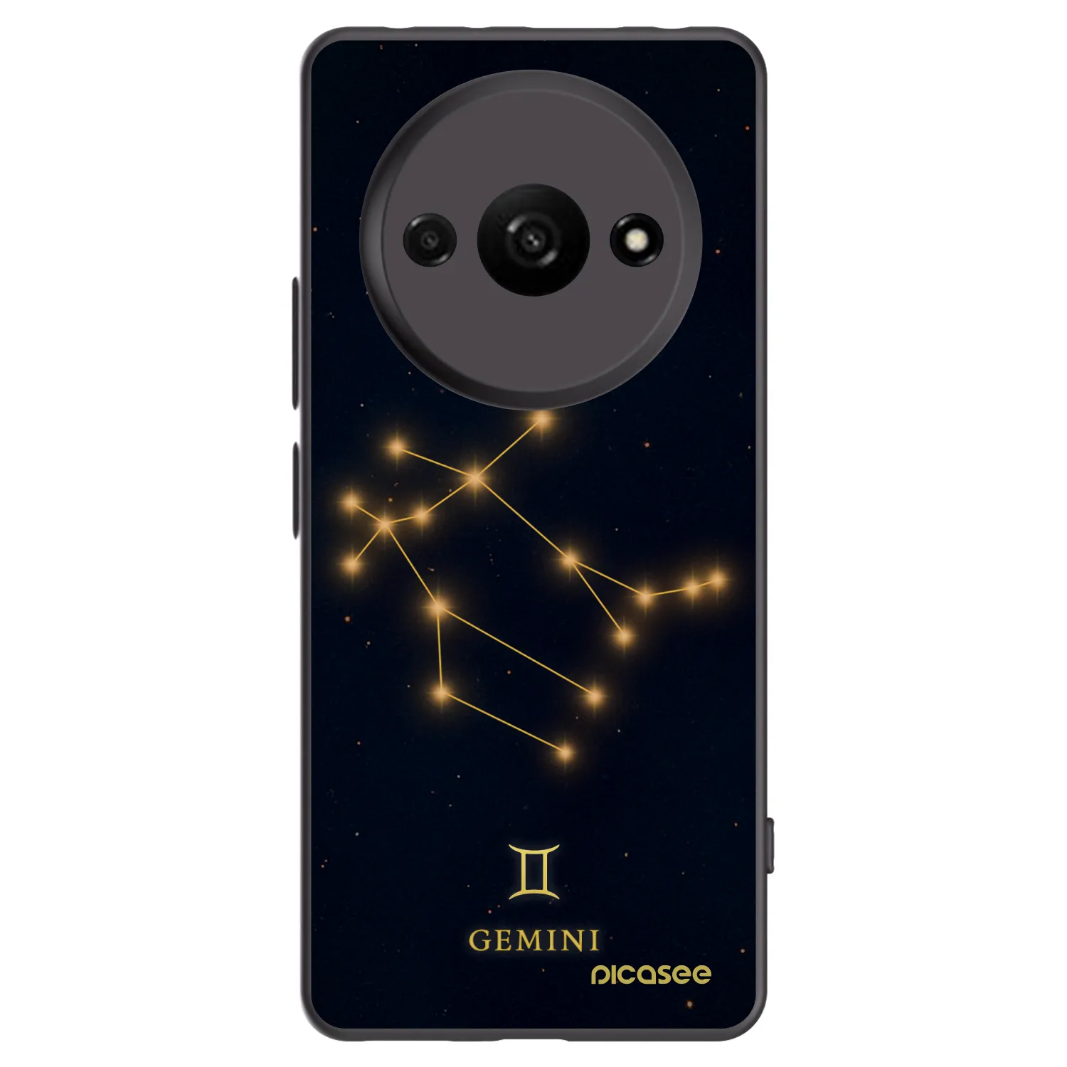 Picasee Xiaomi Redmi A3 Hülle - Schwarzes Silikon - GEMINI