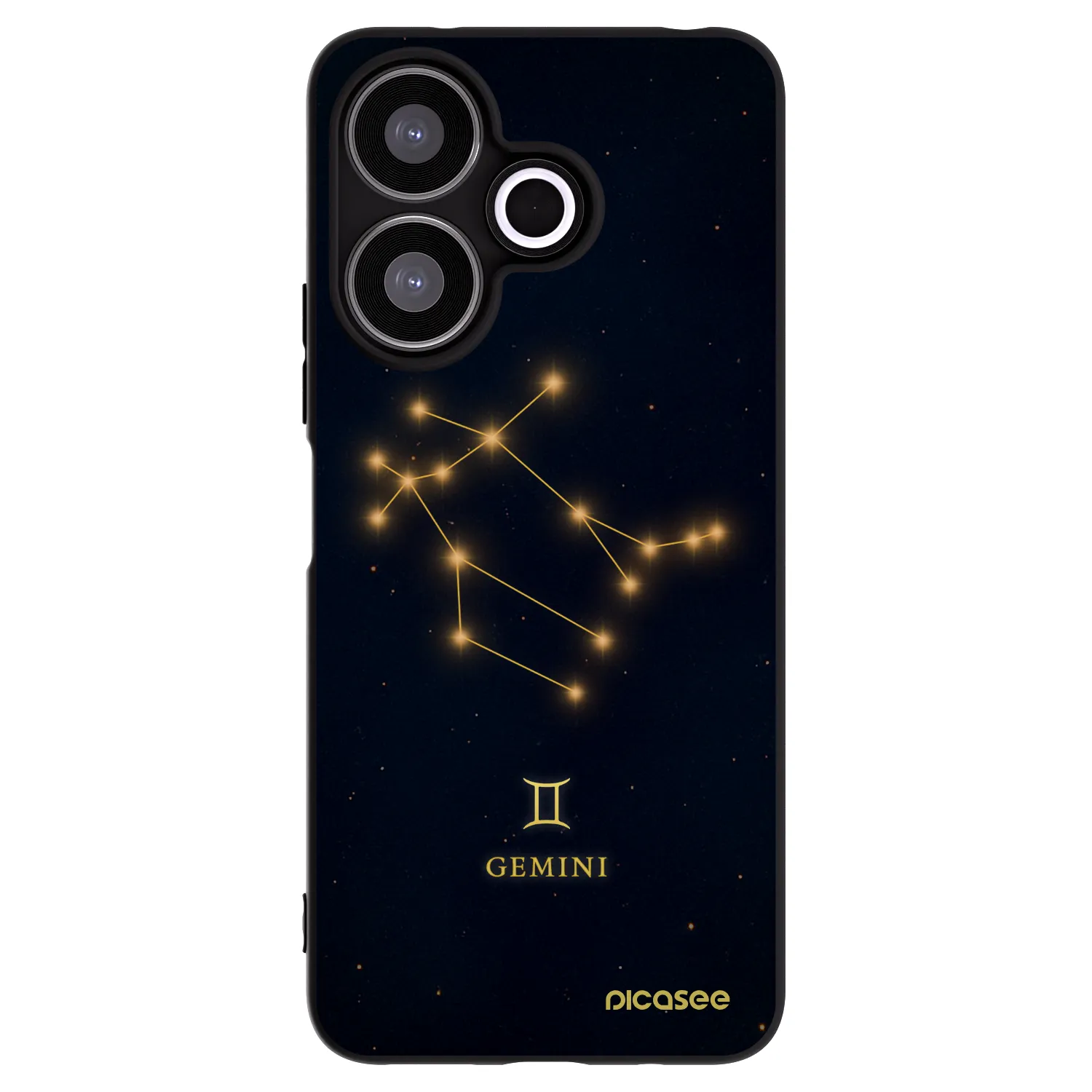 Picasee Xiaomi Redmi 13 4G Hülle - Schwarzes Silikon - GEMINI