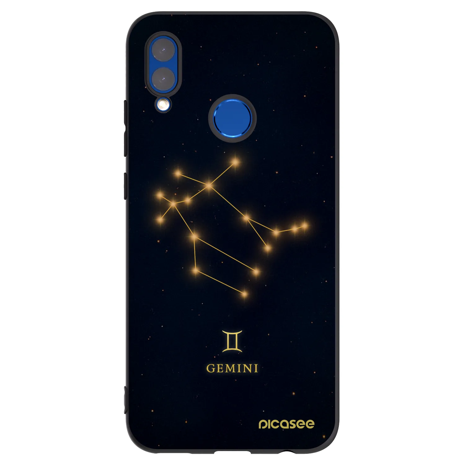 Picasee Huawei P Smart 2019 Hülle - Schwarzes Silikon - GEMINI