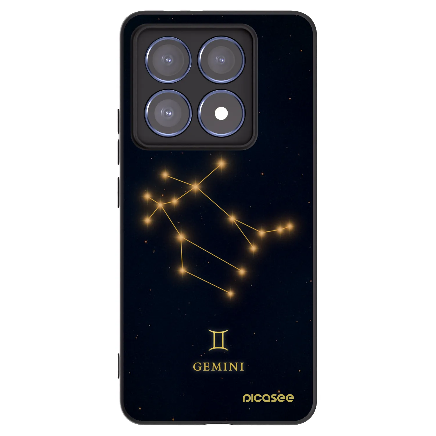 Picasee Xiaomi 14T Pro Hülle - Schwarzes Silikon - GEMINI