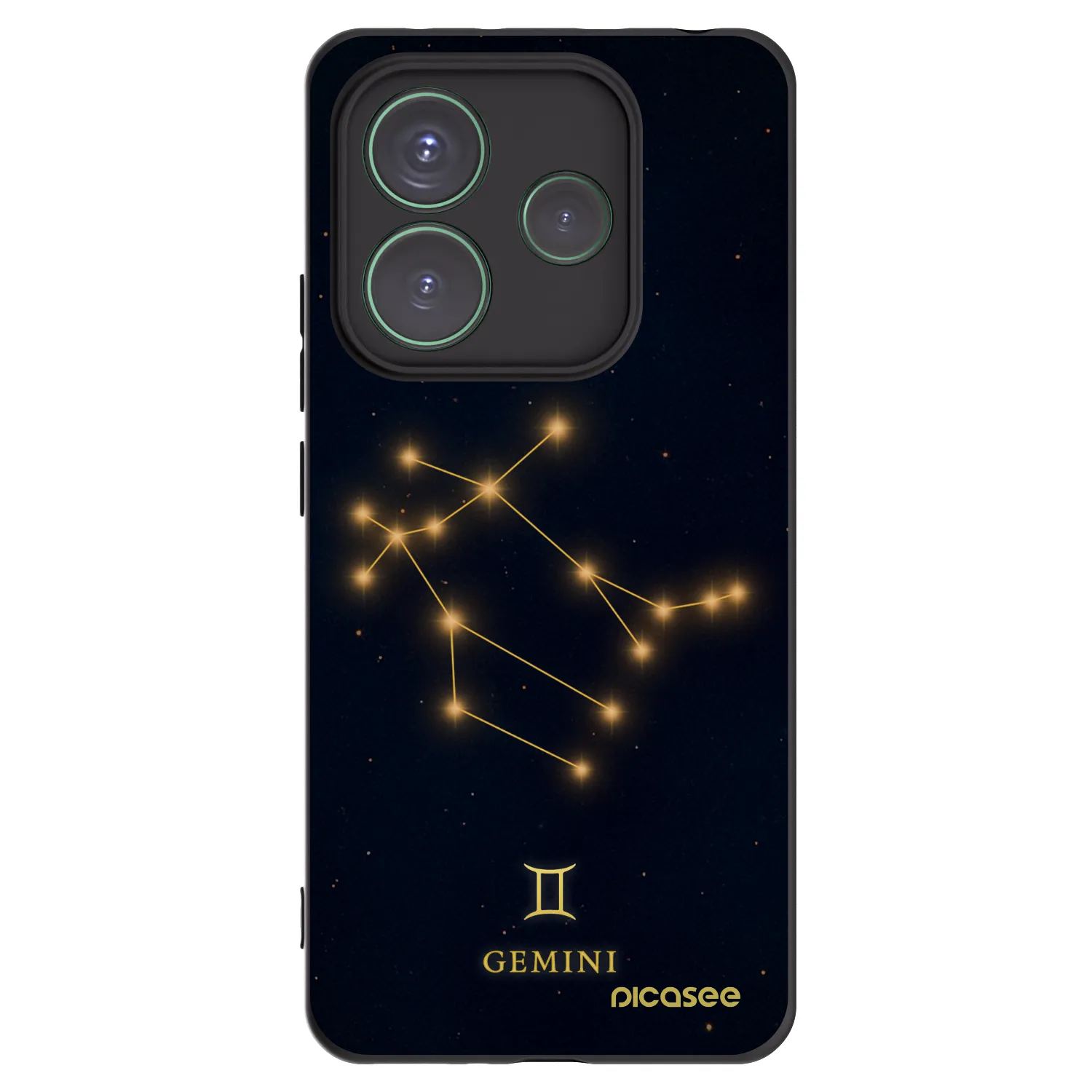 Picasee Xiaomi Redmi Note 14 5G Hülle - Schwarzes Silikon - GEMINI