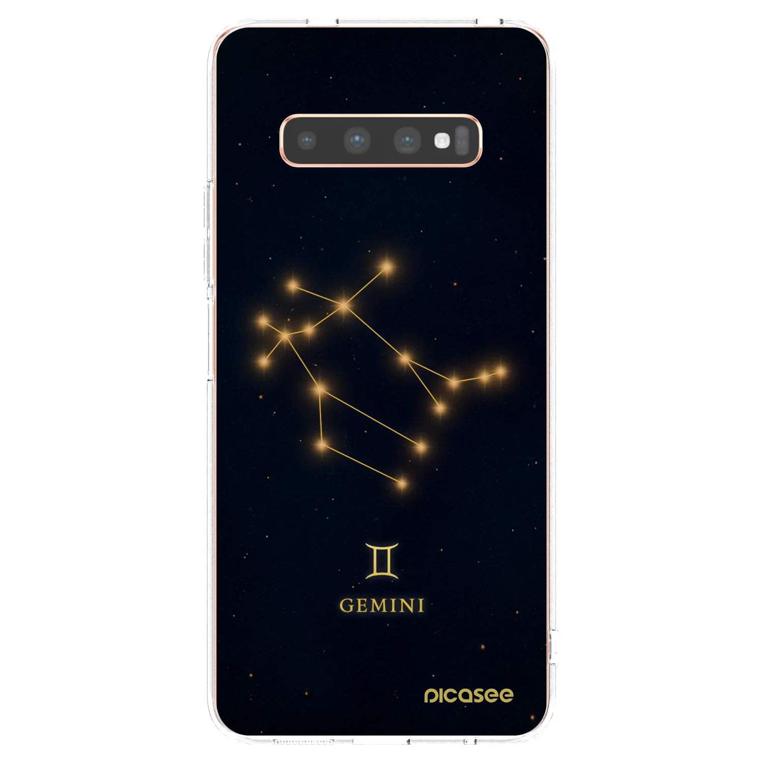 Picasee Samsung Galaxy S10 Plus G975 Hülle - Transparentes Silikon - GEMINI