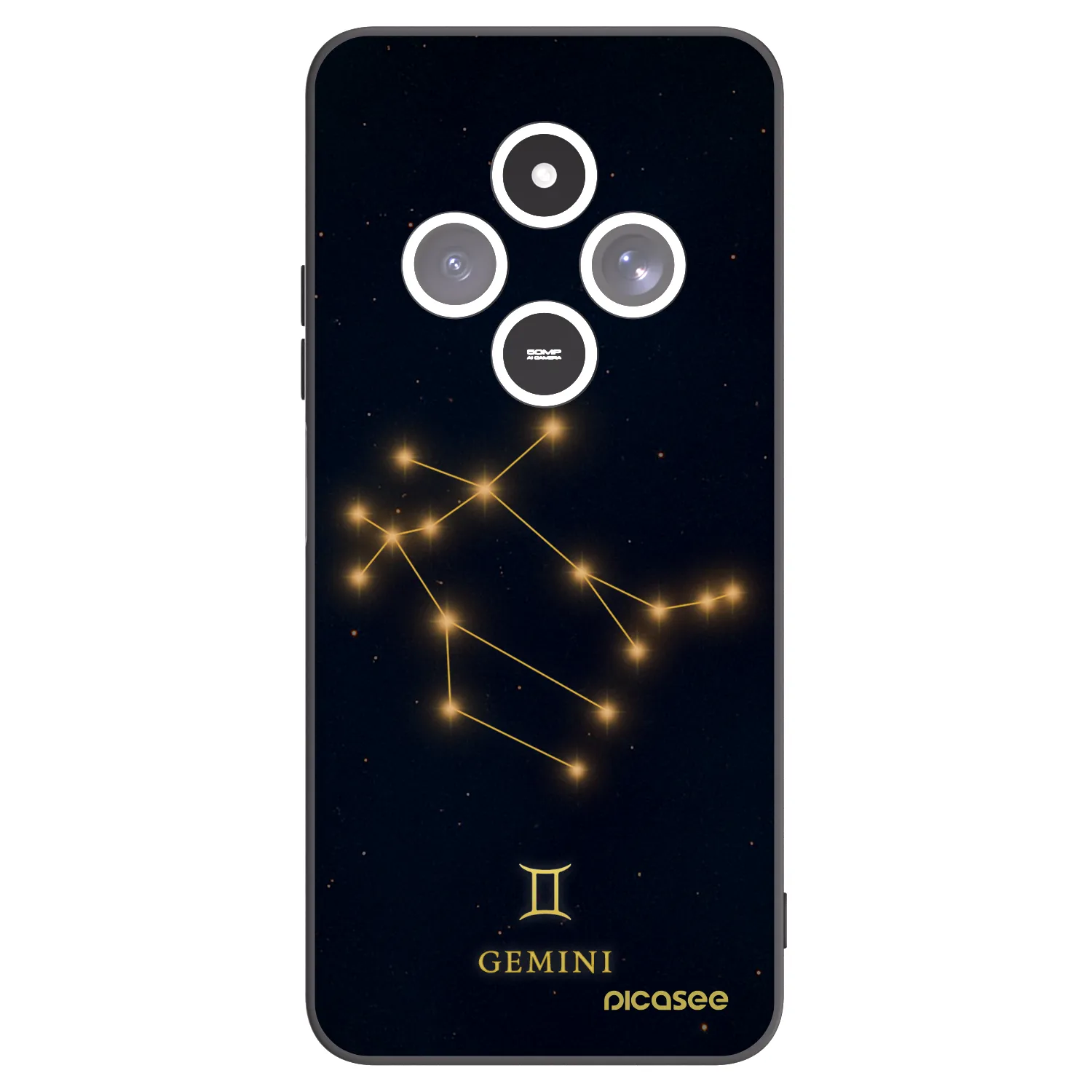 Picasee Xiaomi Redmi 14C Hülle - Schwarzes Silikon - GEMINI