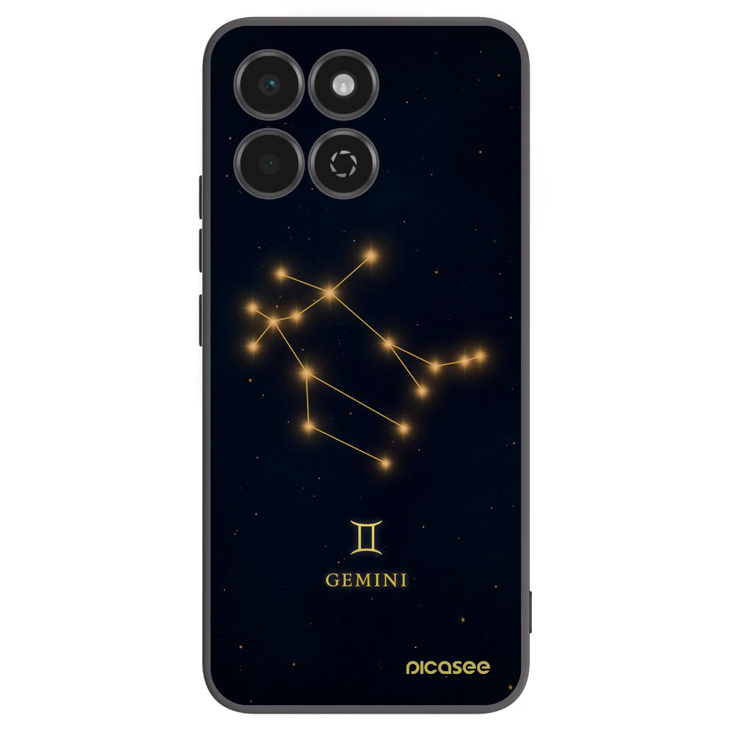 Picasee Honor 200 Smart 5G Hülle - Schwarzes Silikon - GEMINI