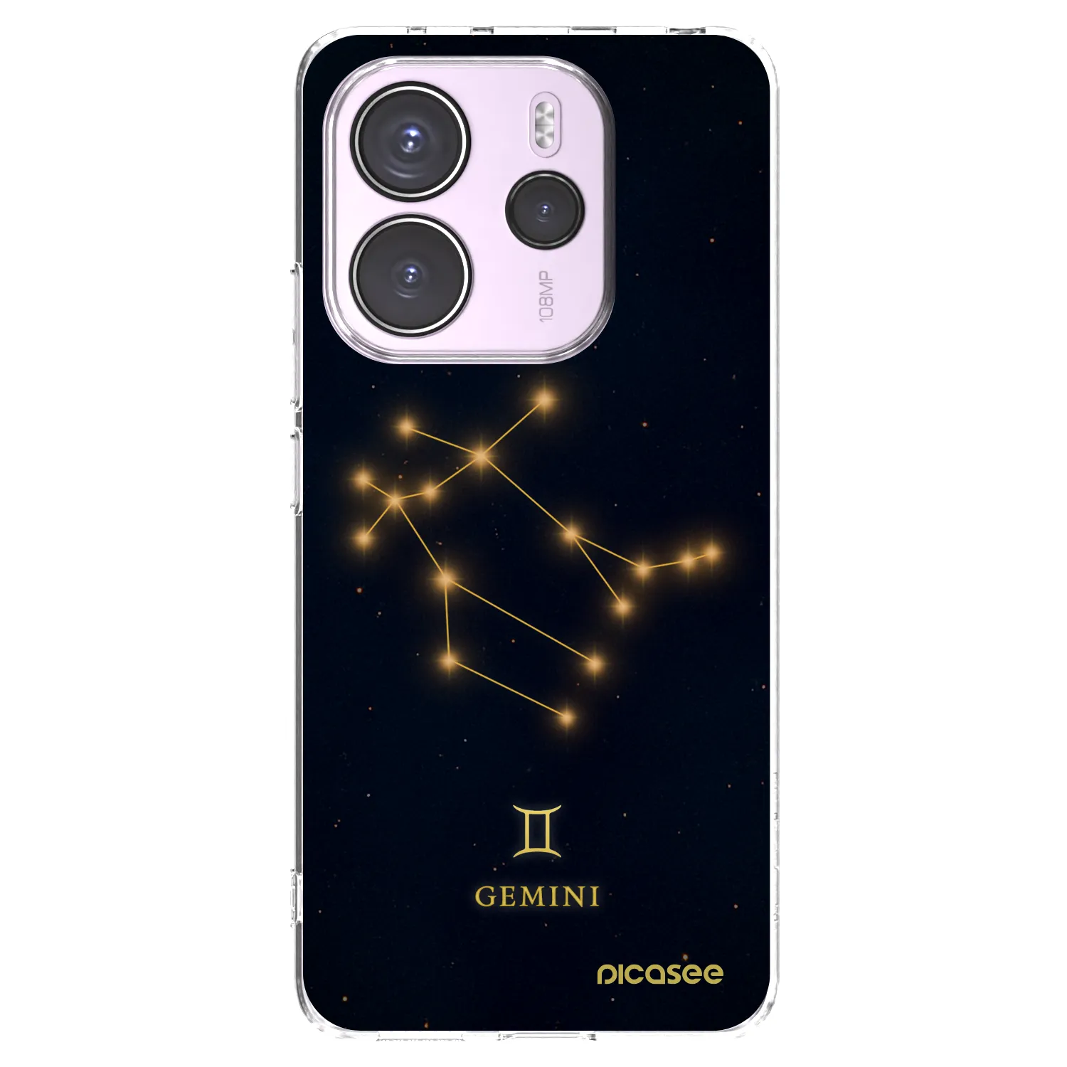 Picasee Xiaomi Redmi Note 14 4G Hülle - Transparentes Silikon - GEMINI