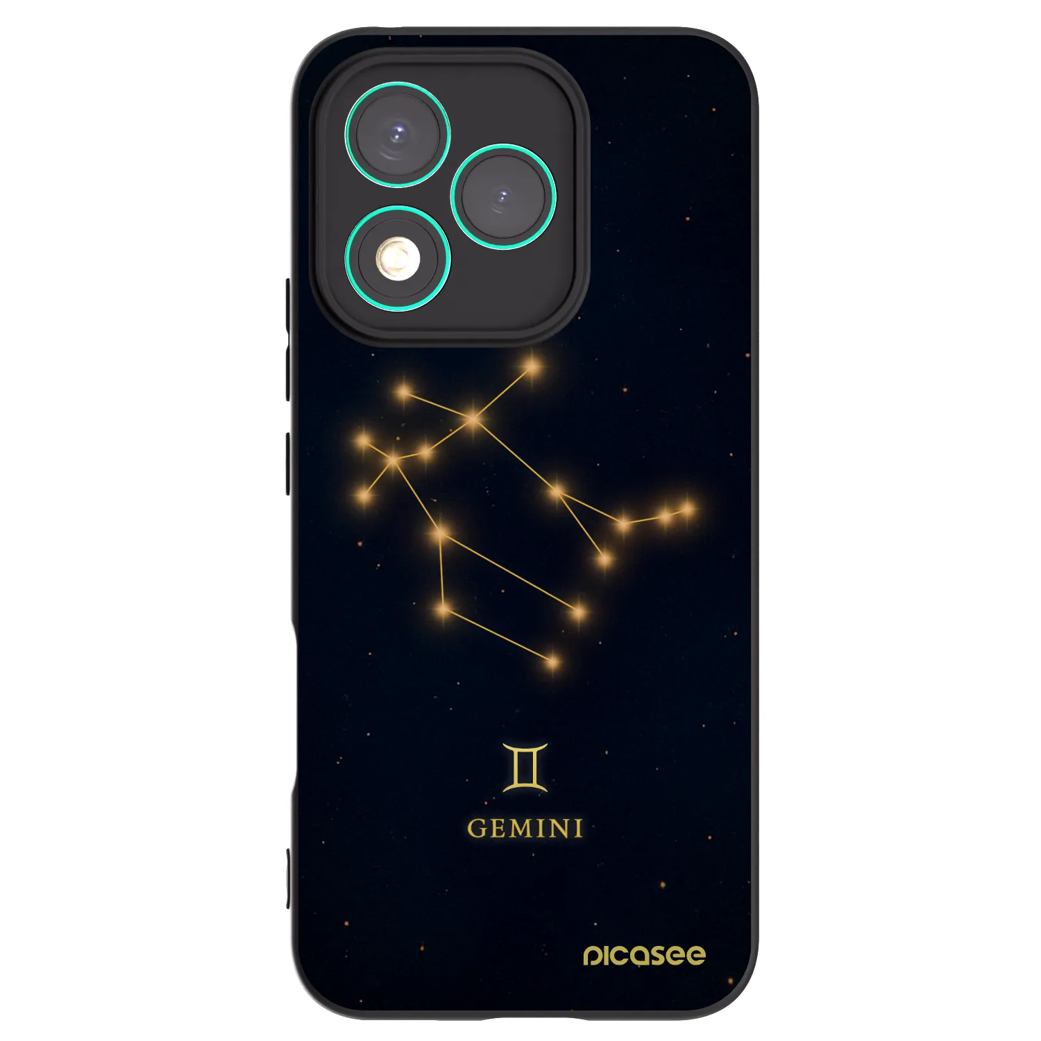 Picasee Honor 400 Lite 5G Hülle - Schwarzes Silikon - GEMINI