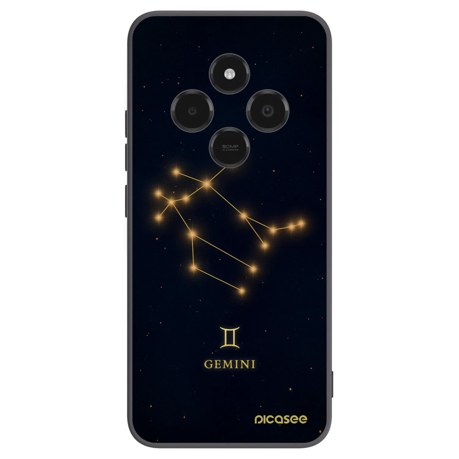 Picasee Xiaomi Poco C75 Hülle - Schwarzes Silikon - GEMINI