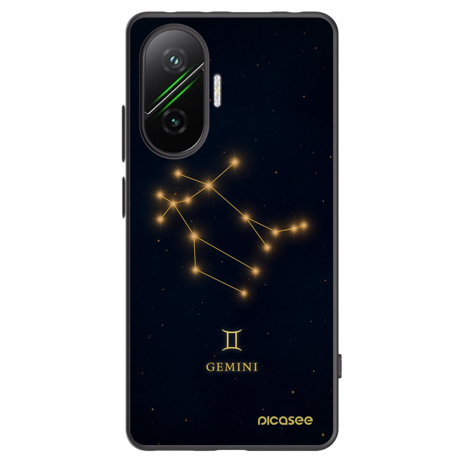 Picasee Xiaomi Poco F7 Pro 5G Hülle - Schwarzes Silikon - GEMINI