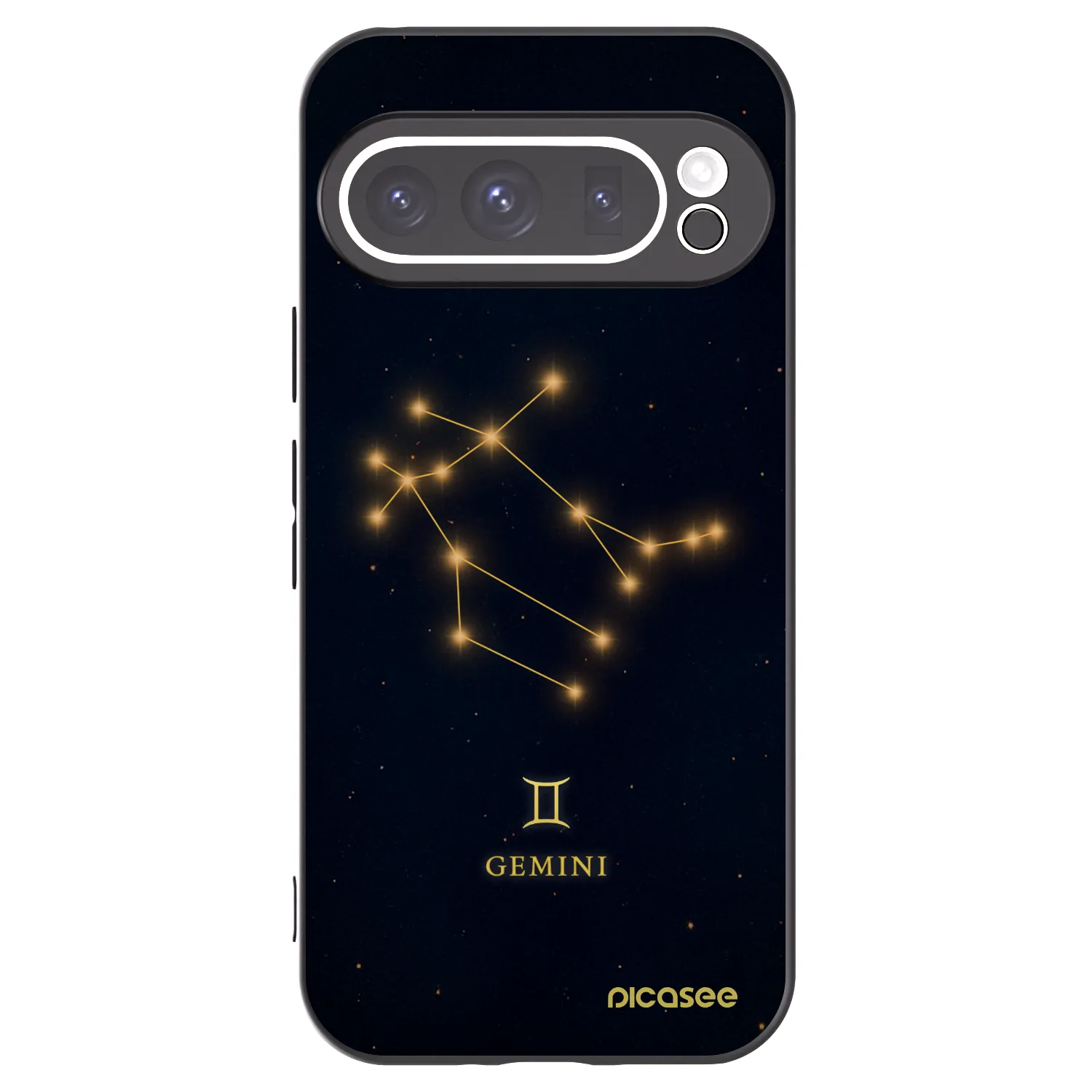 Picasee Google Pixel 9 Pro XL Hülle - Schwarzes Silikon - GEMINI