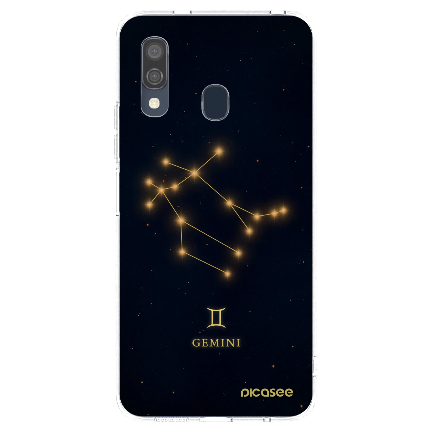 Picasee Samsung Galaxy A40 A405F Hülle - Transparentes Silikon - GEMINI