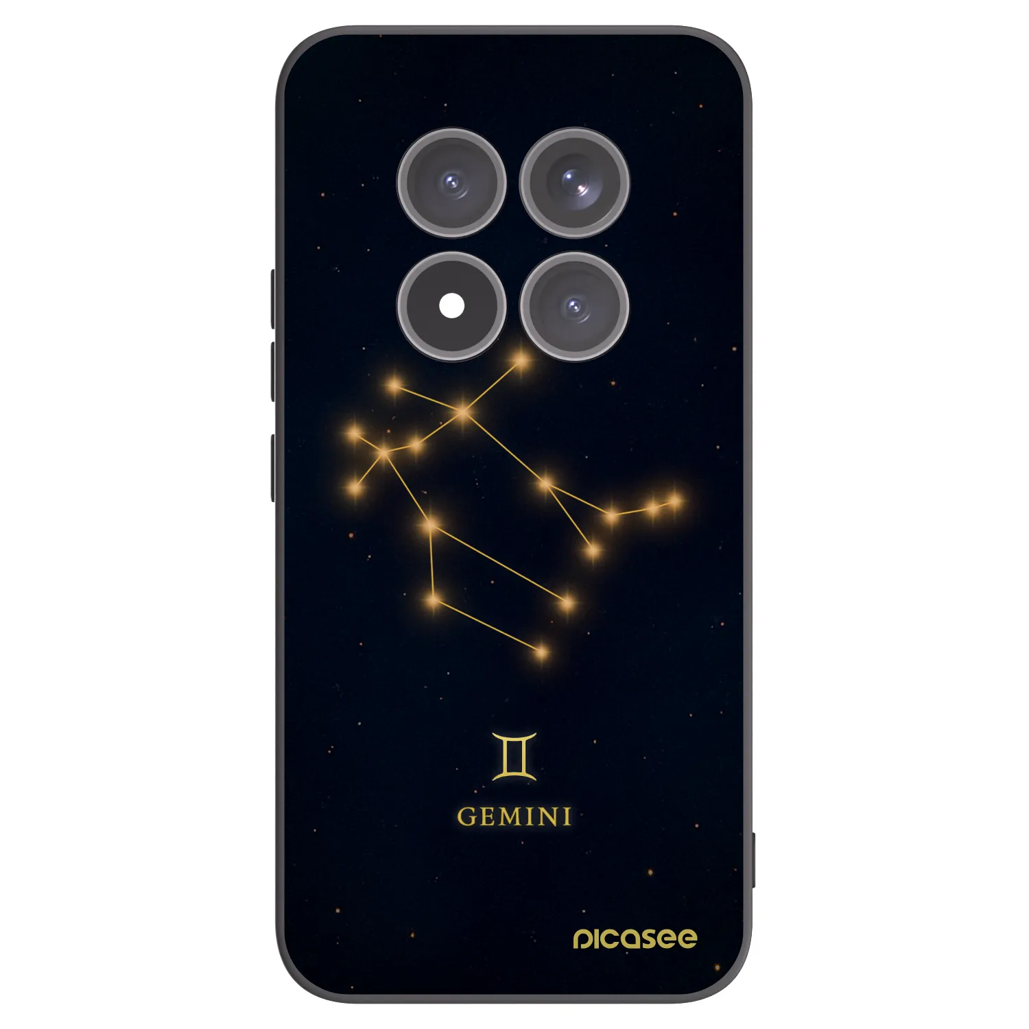 Picasee Xiaomi Redmi Note 15 Pro+ Hülle - Schwarzes Silikon - GEMINI