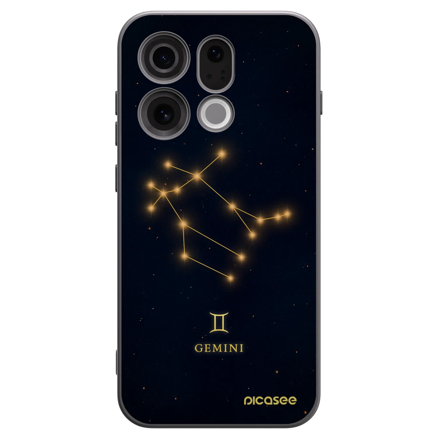 Picasee OPPO Find X9 Hülle - Schwarzes Silikon - GEMINI