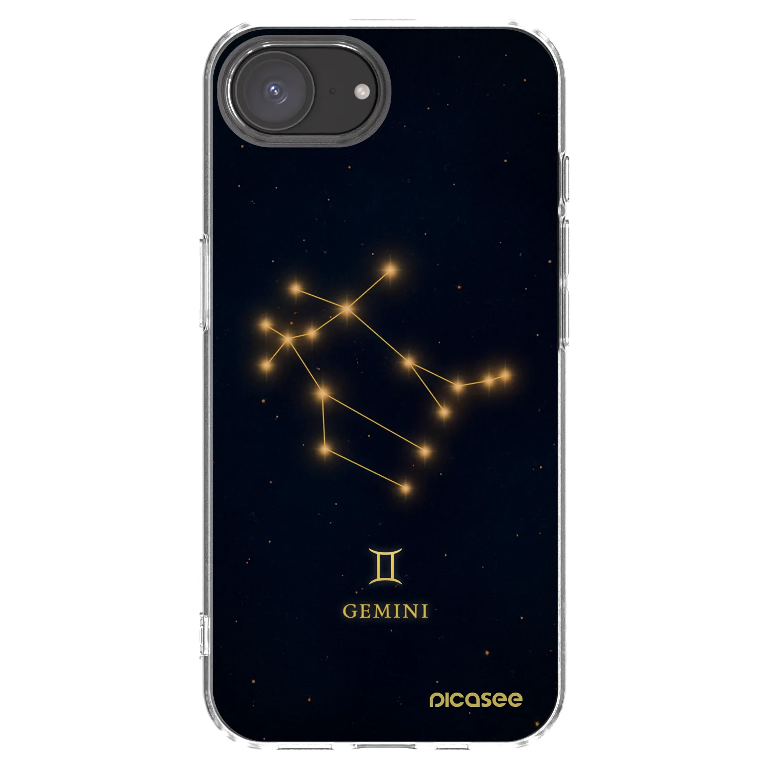 Picasee Apple iPhone 17e Hülle - Transparentes Silikon - GEMINI