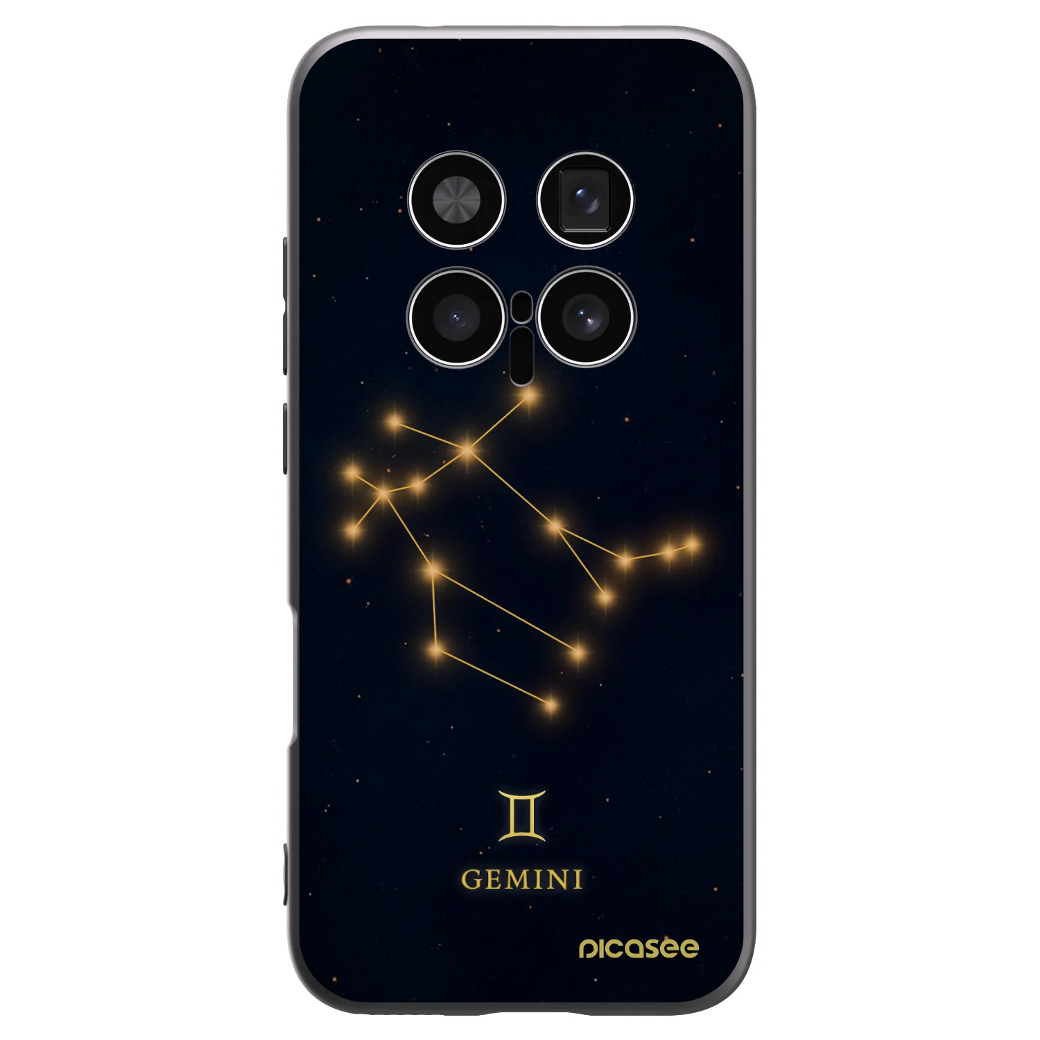 Picasee Honor Magic8 Pro 5G Hülle - Schwarzes Silikon - GEMINI