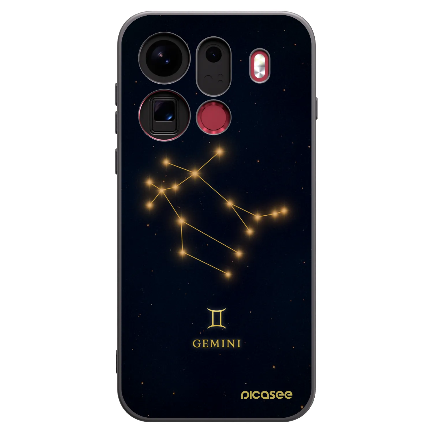 Picasee OPPO Find X9 Pro Hülle - Schwarzes Silikon - GEMINI