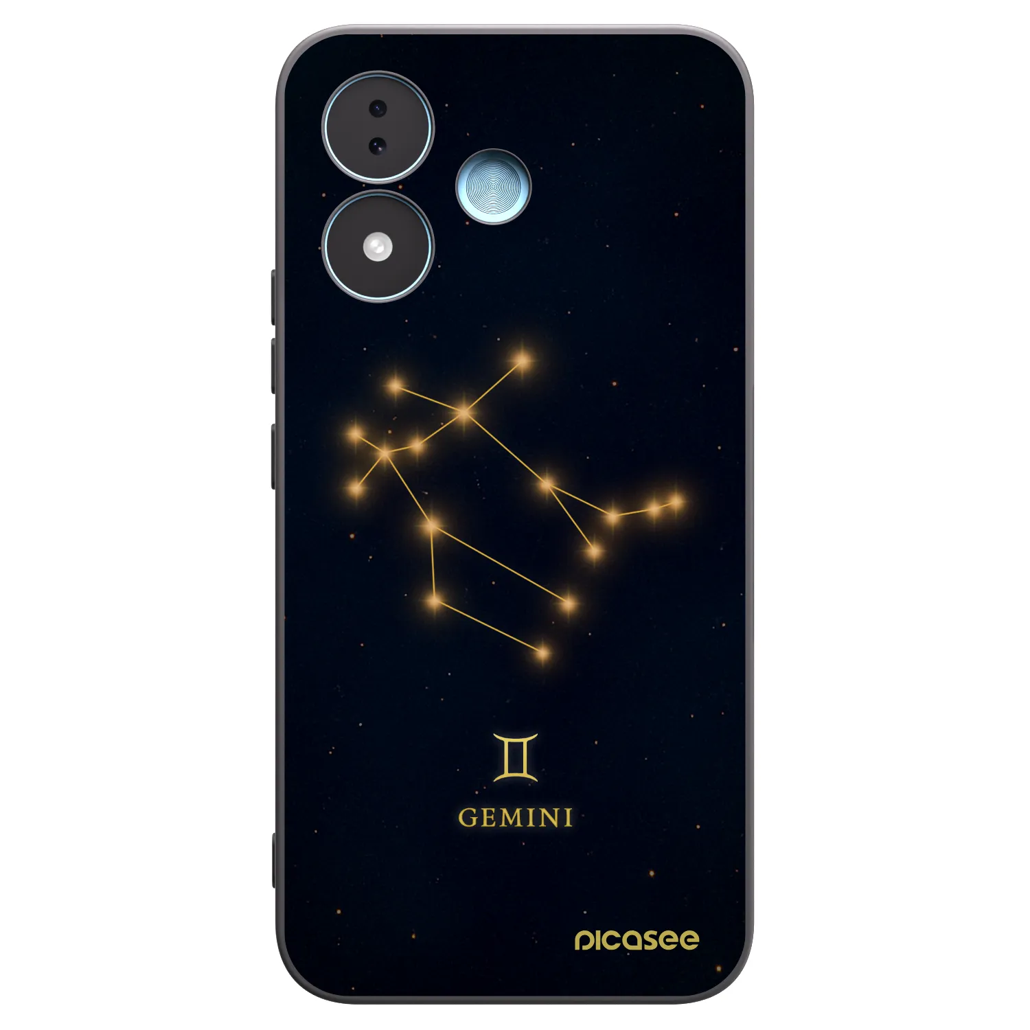 Picasee Xiaomi Redmi Note 17 5G Hülle - Schwarzes Silikon - GEMINI