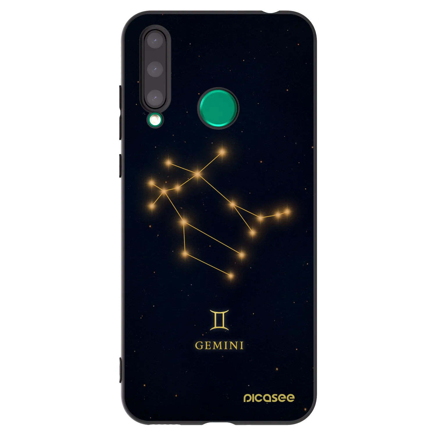 Picasee Honor 20 Lite Hülle - Schwarzes Silikon - GEMINI