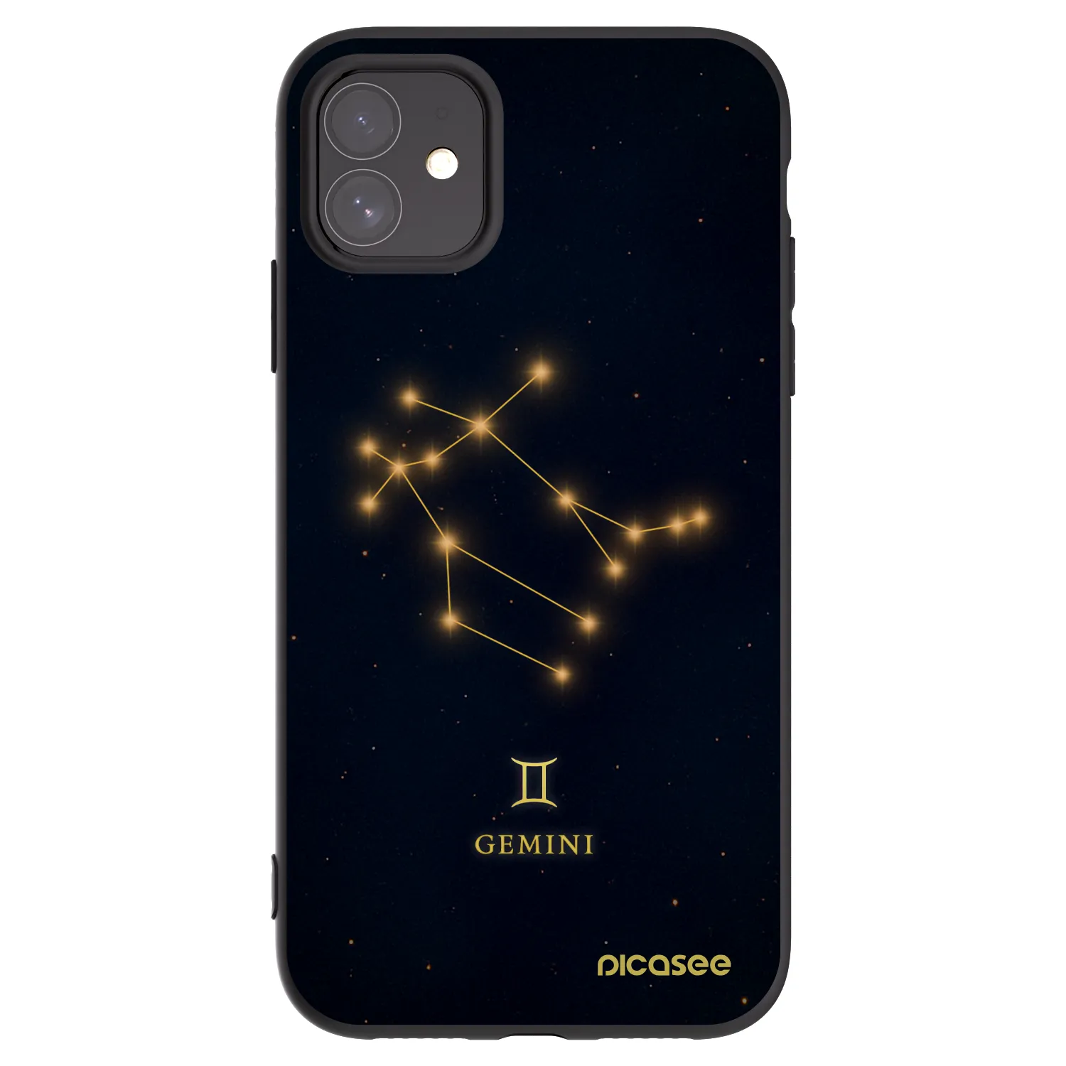 Picasee Apple iPhone 11 Hülle - Schwarzes Silikon - GEMINI