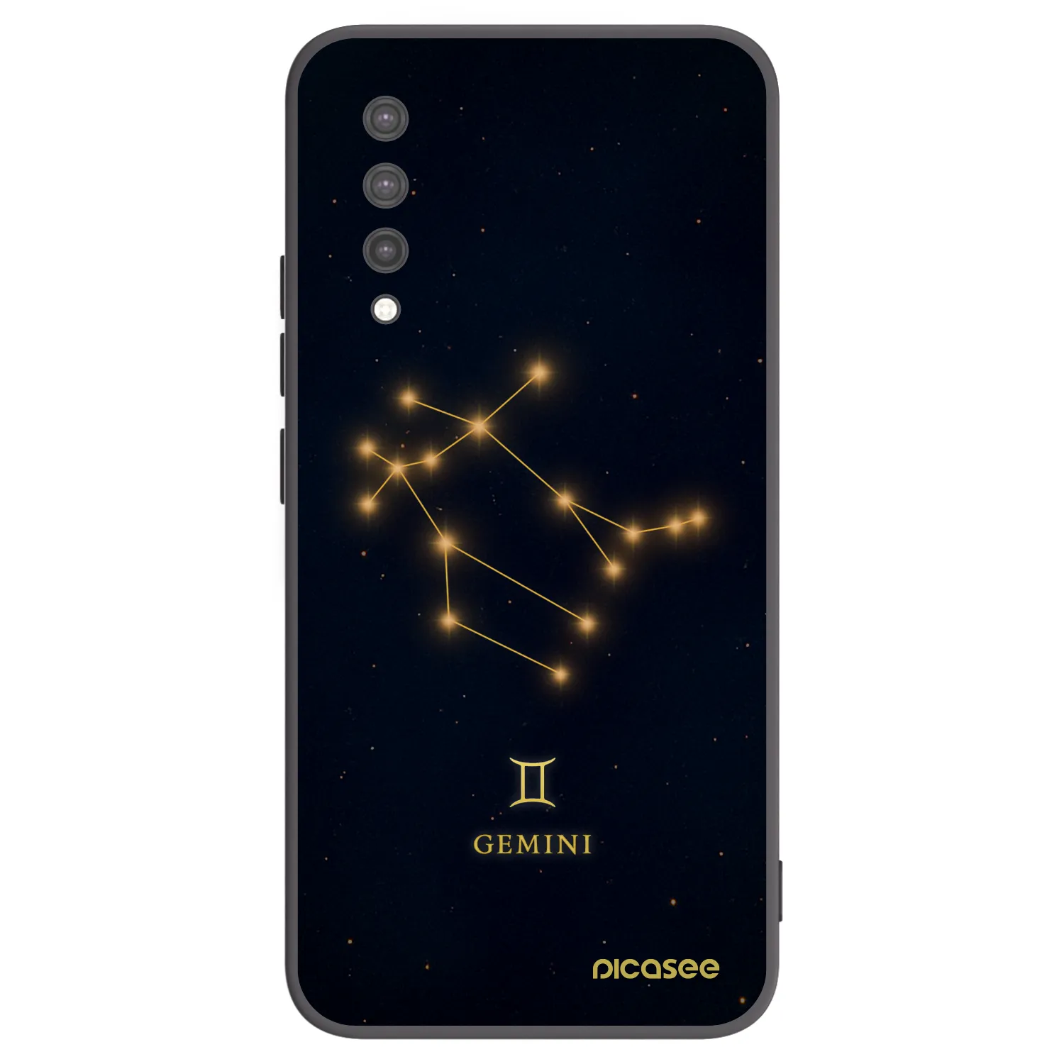 Picasee Xiaomi Mi 9 Lite Hülle - Schwarzes Silikon - GEMINI
