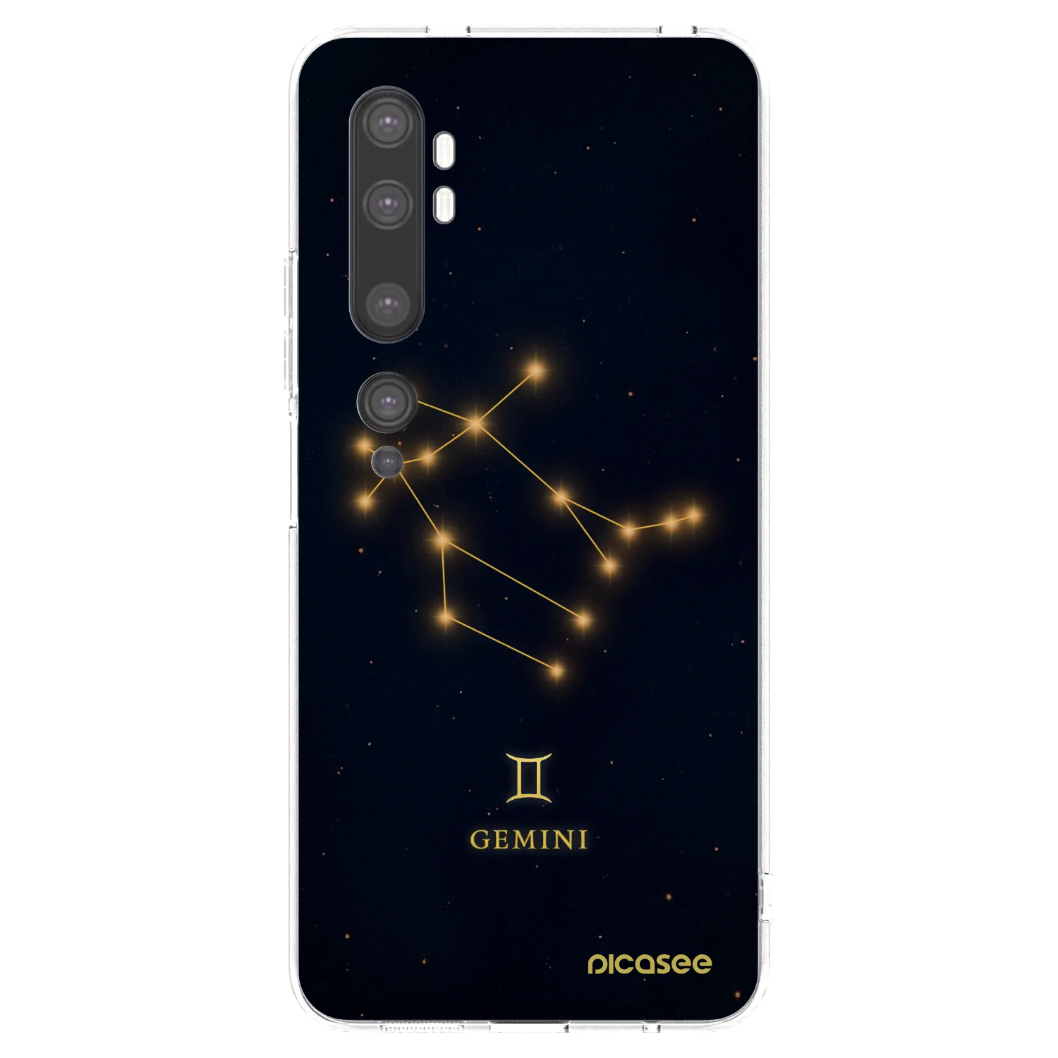 Picasee Xiaomi Mi Note 10 (Pro) Hülle - Transparentes Silikon - GEMINI