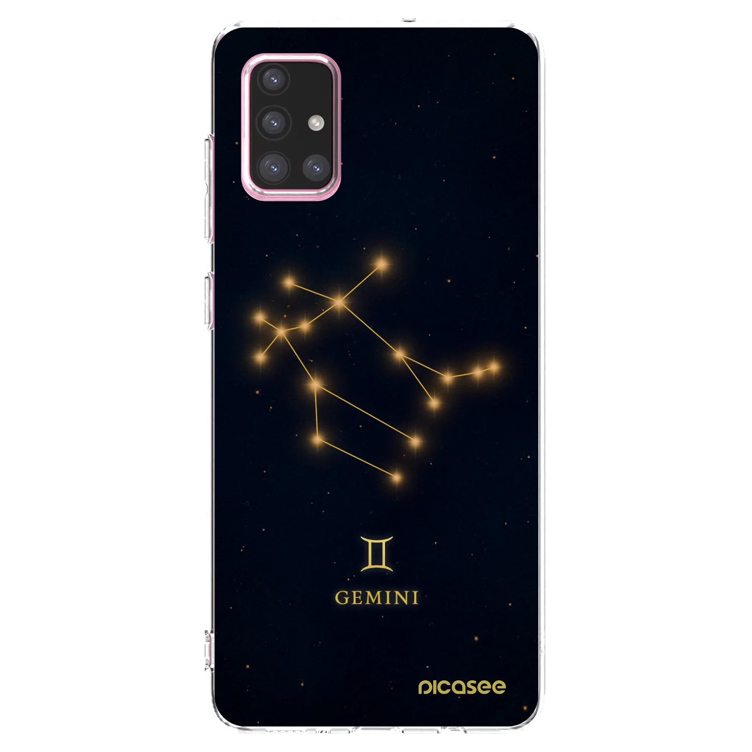 Picasee Samsung Galaxy A71 A715F Hülle - Transparentes Silikon - GEMINI