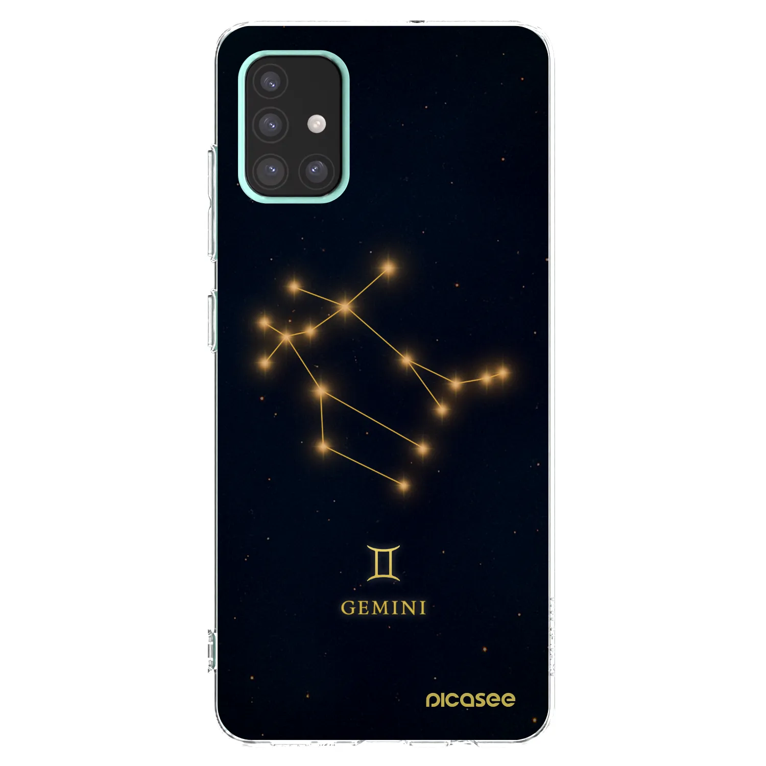 Picasee Samsung Galaxy A51 A515F Hülle - Transparentes Silikon - GEMINI