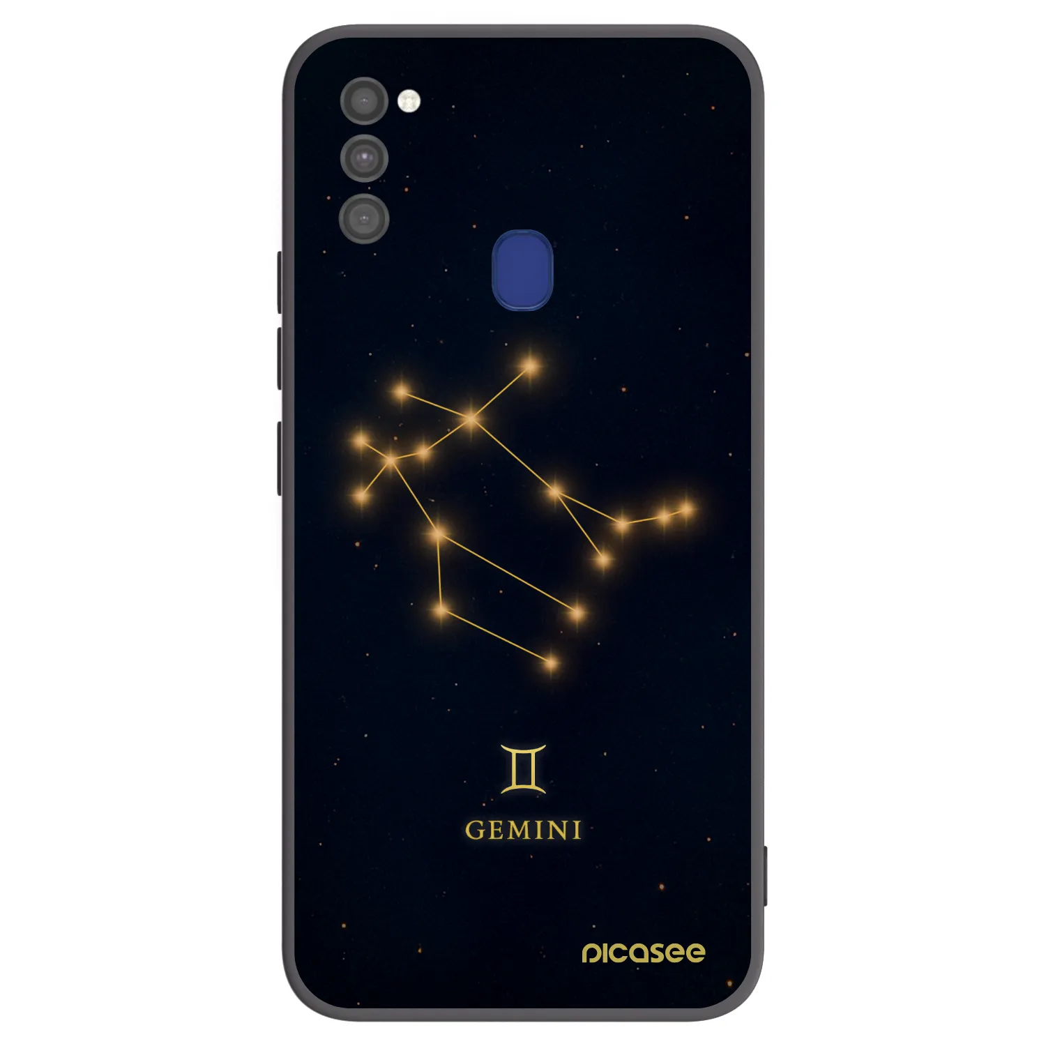 Picasee Samsung Galaxy M21 M215F Hülle - Schwarzes Silikon - GEMINI