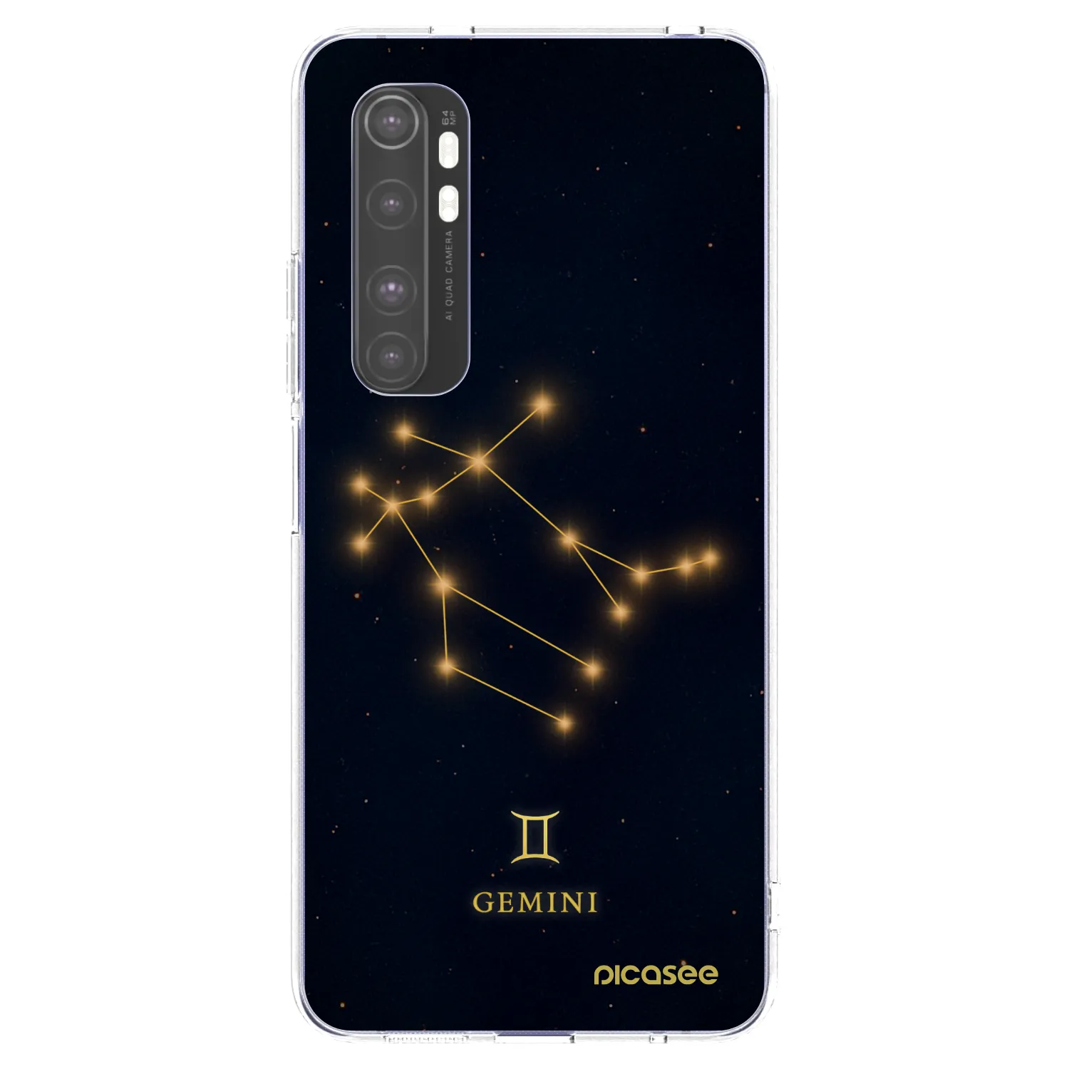 Picasee Xiaomi Mi Note 10 Lite Hülle - Transparentes Silikon - GEMINI