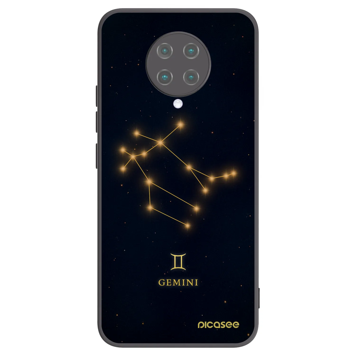 Picasee Xiaomi Poco F2 Pro Hülle - Schwarzes Silikon - GEMINI