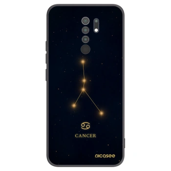 Picasee Xiaomi Redmi 9 Hülle - Schwarzes Silikon - CANCER