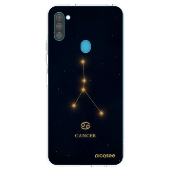 Picasee Samsung Galaxy M11 Hülle - Transparentes Silikon - CANCER