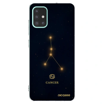Picasee Samsung Galaxy M31s Hülle - Transparentes Silikon - CANCER