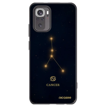 Picasee Xiaomi Redmi Note 10 Hülle - Schwarzes Silikon - CANCER