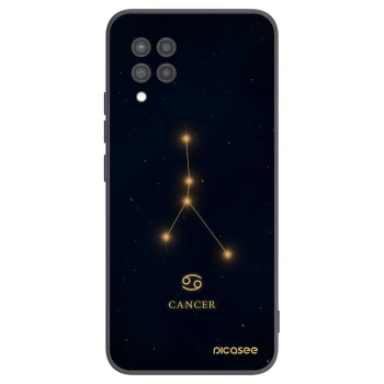 Picasee Samsung Galaxy A42 A426B Hülle - Schwarzes Silikon - CANCER