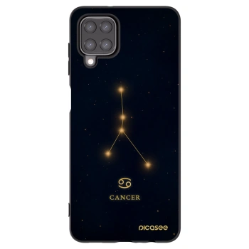 Picasee Samsung Galaxy M12 M127F Hülle - Schwarzes Silikon - CANCER